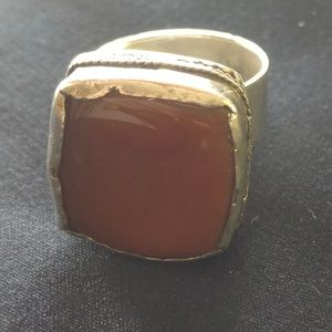 Silver Carnelian Ring